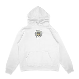 Sweat capuche blanc brode Jiraya Head Naruto - Sowelldesign