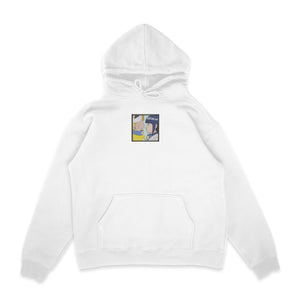 Sweat capuche blanc brode Naruto Hinata Naruto