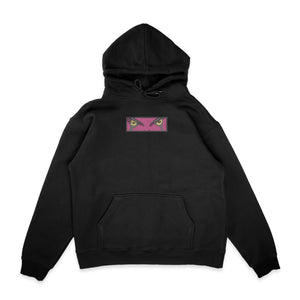 Sweat capuche noir brode Gamaken Eyes Naruto