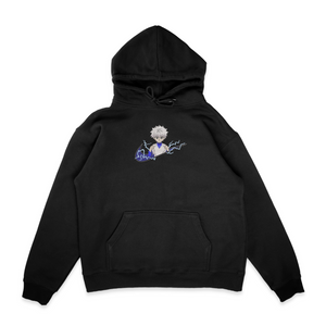 Sweat capuche noir brode Killua Zoldik Hunter × Hunter
