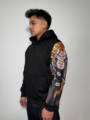 Sweat capuche noir trunks jacquard dragon ball z 1