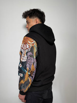 Sweat capuche noir trunks jacquard dragon ball z 2