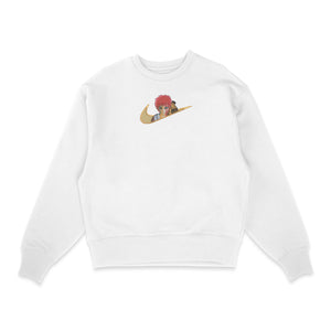 Sweatshirt blanc brode Gaara Naruto nike