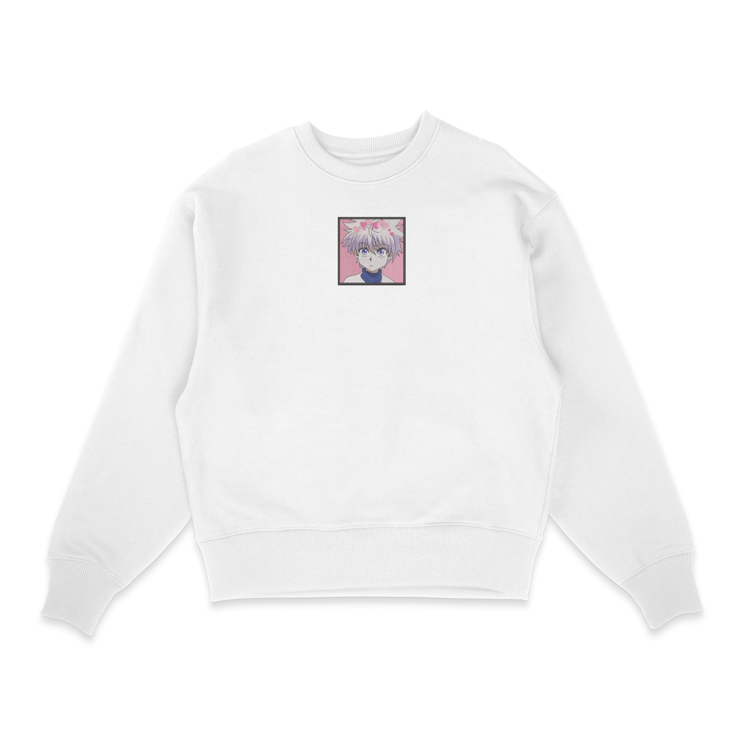 Sweatshirt blanc brode Killua Love Box Hunter × Hunter