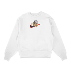 Sweatshirt blanc brode Obito Uchiwa Naruto nike