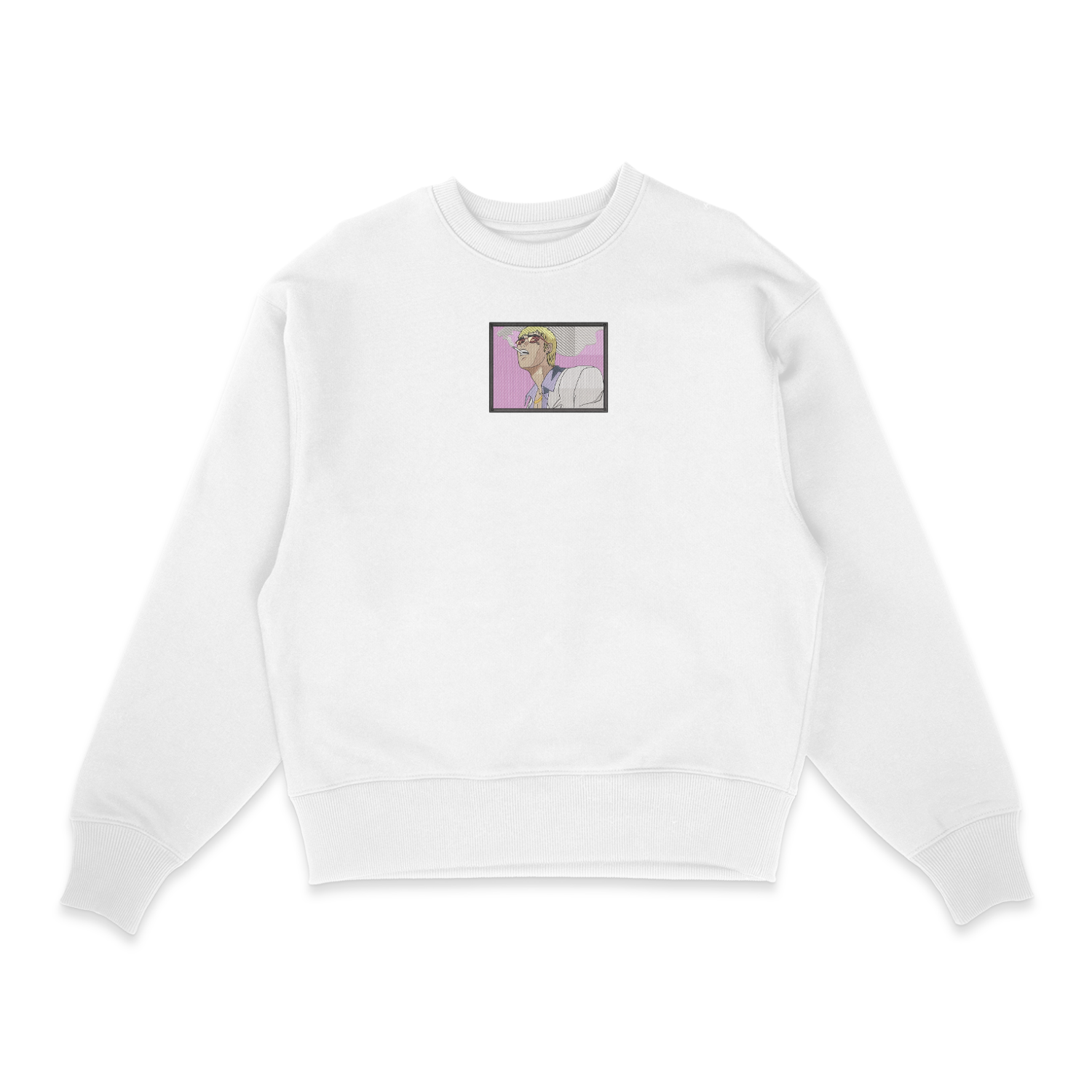 Sweatshirt blanc brode Portrait Onizuka GTO