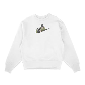 Sweatshirt blanc brode Shikamaru Nara Naruto nike