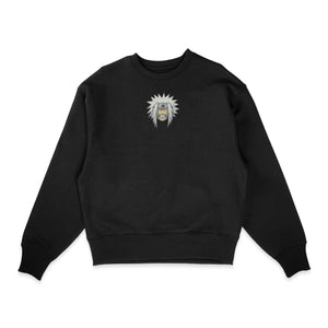 Sweatshirt noir brode Jiraya Head Naruto - Sowelldesign