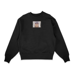 Sweatshirt noir brode Jiraya portrait Naruto