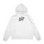 Sweat capuche noir unisexe brodé avec un design inspiré de Luffy Gear 5 (One Piece), style anime japonais tendance