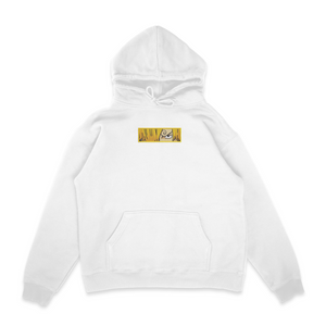 Sweat capuche blanc unisexe brodé avec un design inspiré de sanji Vinsmoke (One Piece), style anime japonais tendance