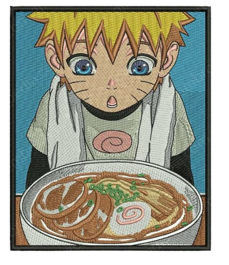 Portrait Little Naruto Ramen | Naruto | Hoodie/Sweat brodé