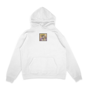Sweat capuche blanc brode Giorno Giovanna JoJo s Bizarre Adventure
