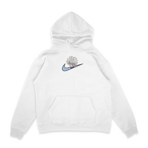 Sweat capuche blanc brode Killua Zoldik Hunter × Hunter
