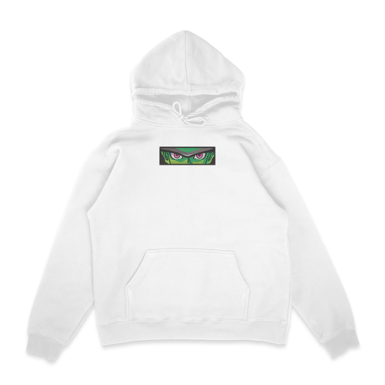 Sweat capuche blanc brode Meruem Eyes Hunter × Hunter