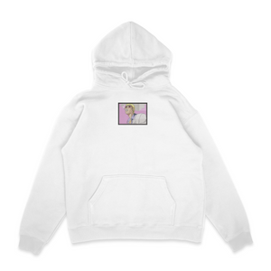 Sweat capuche blanc brode Portrait Onizuka GTO