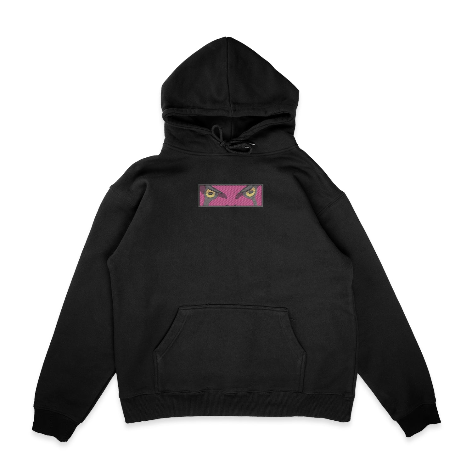 Sweat capuche noir brode Gamaken Eyes Naruto