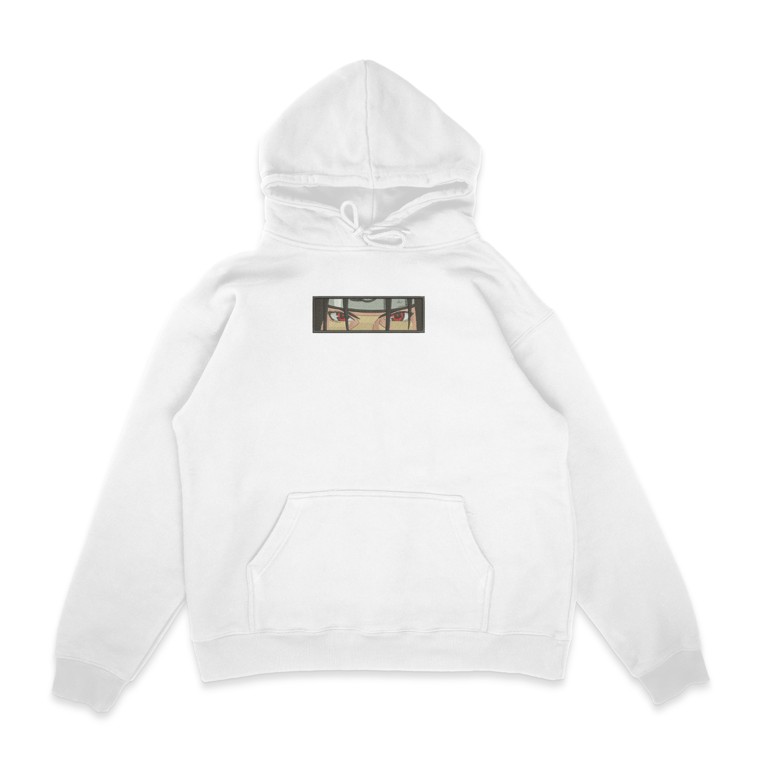 Sweat capuche noir brode Itachi Uchiwa Eyes Naruto