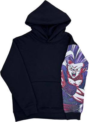 Sweat capuche noir gohan beast jacquard dragon ball z