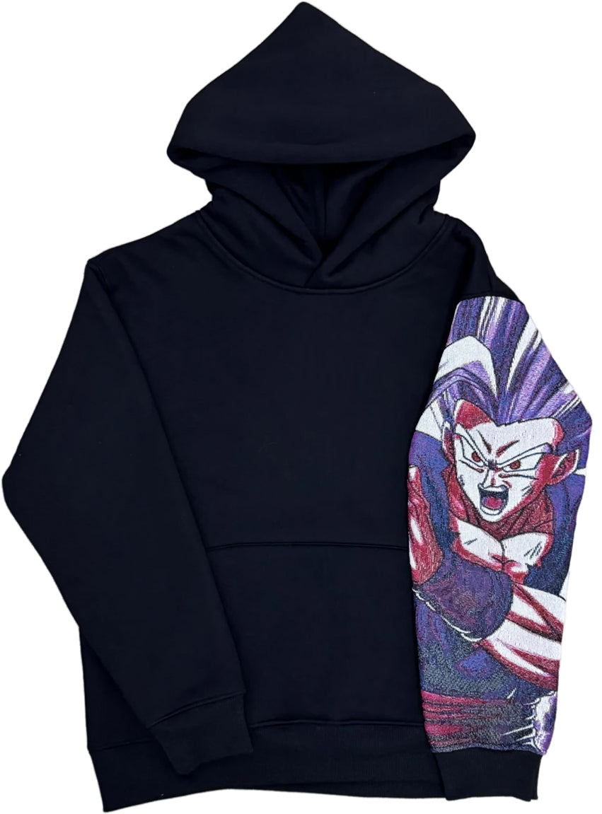 Sweat capuche noir gohan beast jacquard dragon ball z