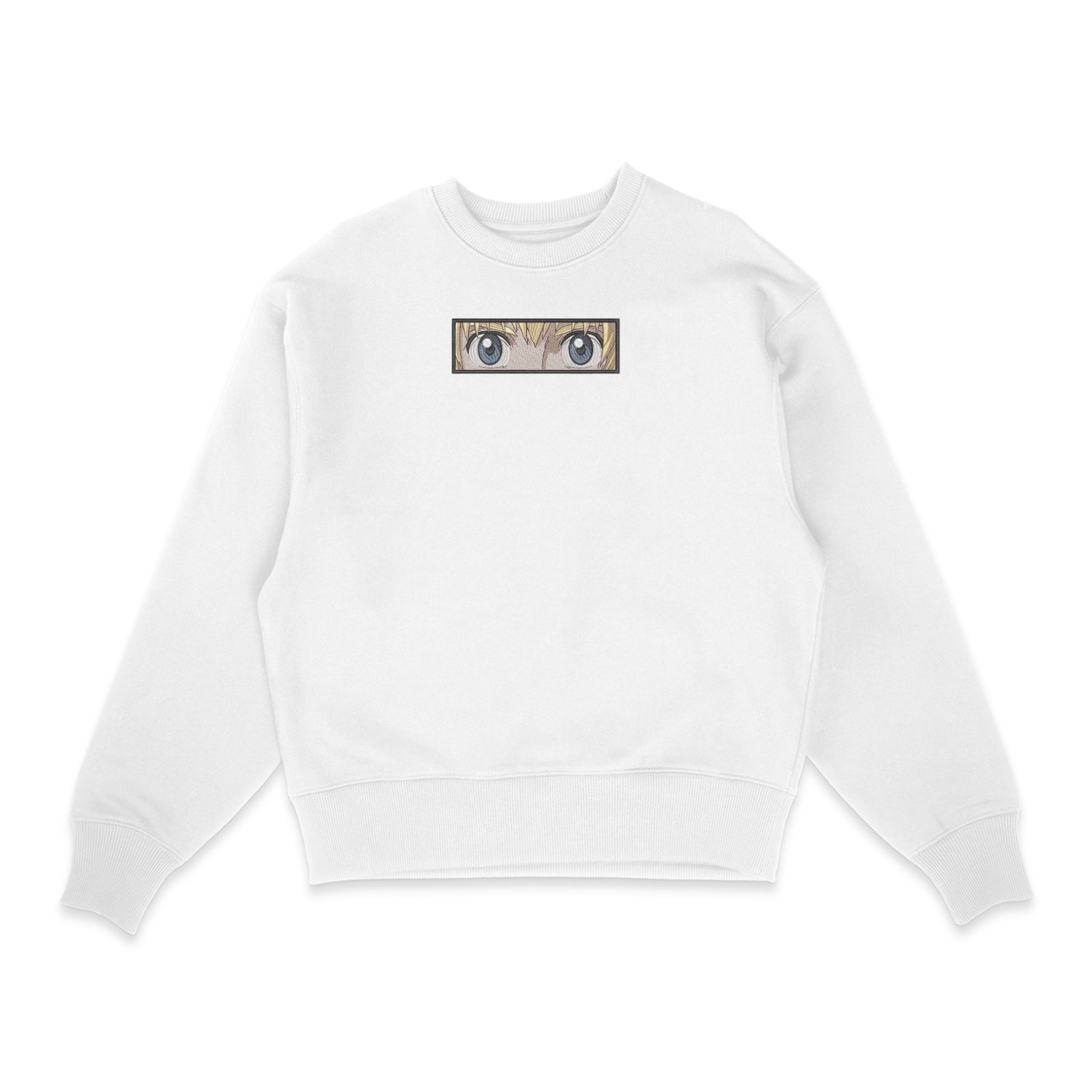 Sweatshirt blanc brode Armin Eyes L'attaque des Titans