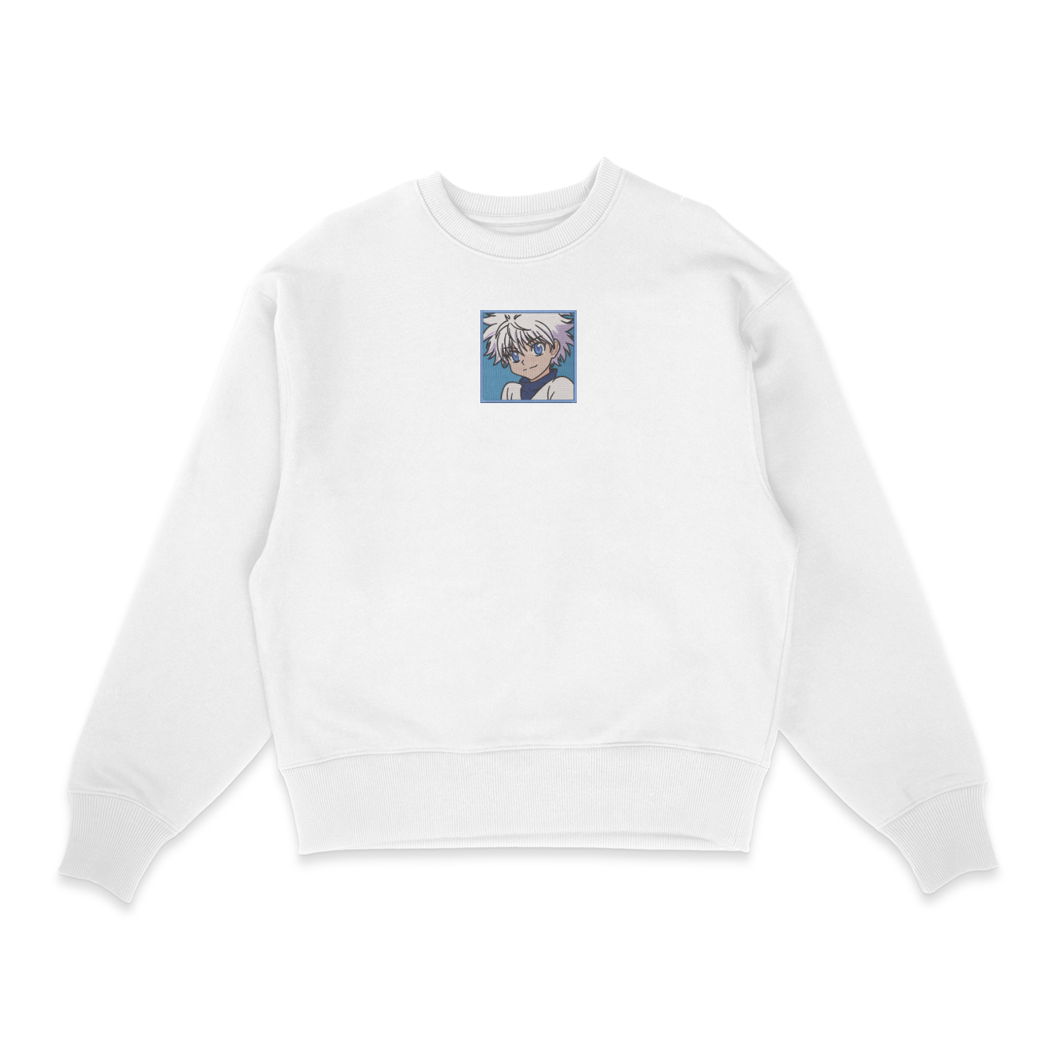 Sweatshirt blanc brode Killua Zoldik Box Hunter × Hunter