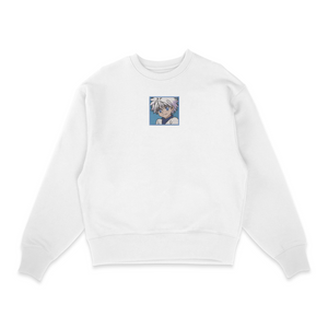 Sweatshirt blanc brode Killua Zoldik Box Hunter × Hunter