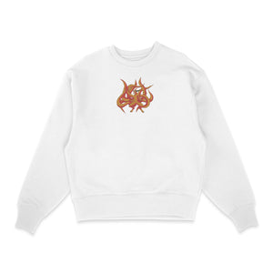 Sweatshirt blanc brode Kurama - Naruto - Sowelldesign