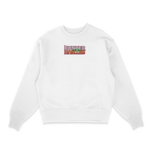Sweatshirt blanc brode Logo Hunter × Hunter
