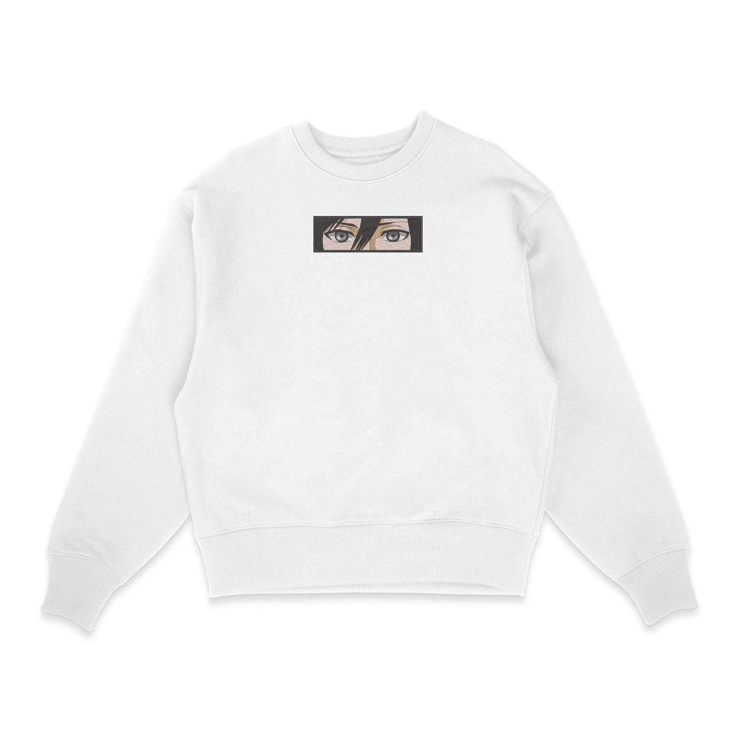 Sweatshirt blanc brode Mikasa Eyes L'attaque des Titans