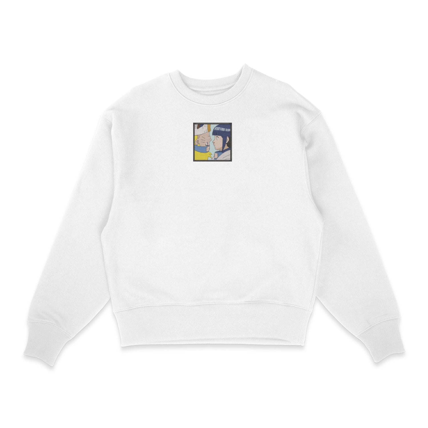 Sweatshirt blanc brode Naruto Hinata Naruto