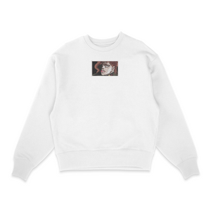 Sweatshirt blanc brode Portrait Noriaki Kakyoin JoJo s Bizarre Adventure