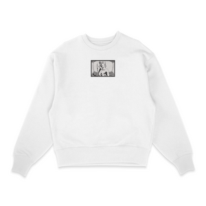 Sweatshirt blanc brode Portrait Onizuka 2 GTO