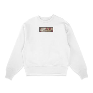 Sweatshirt blanc brode Reiner Eyes L'attaque des Titans
