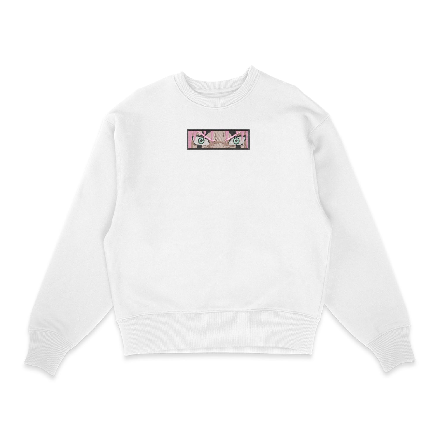 Sweashirt blanc brode Sakura Haruno Naruto Sowelldesign
