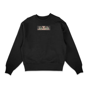 Sweatshirt noir brode Eren Eyes L'attaque des Titans