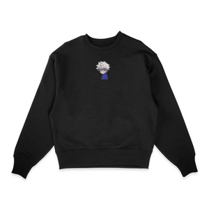 Sweatshirt noir brode Killua Hunter × Hunter