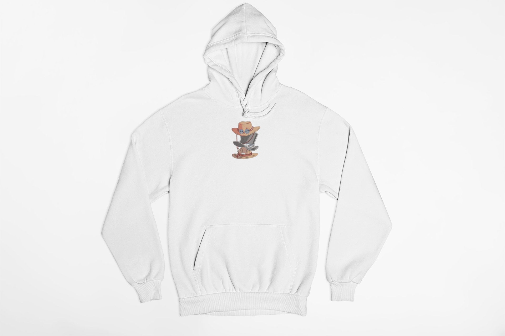 Chapeaux Luffy/Sabo/Ace | One Piece | Hoodie/Sweat brodé - Sowelldesign