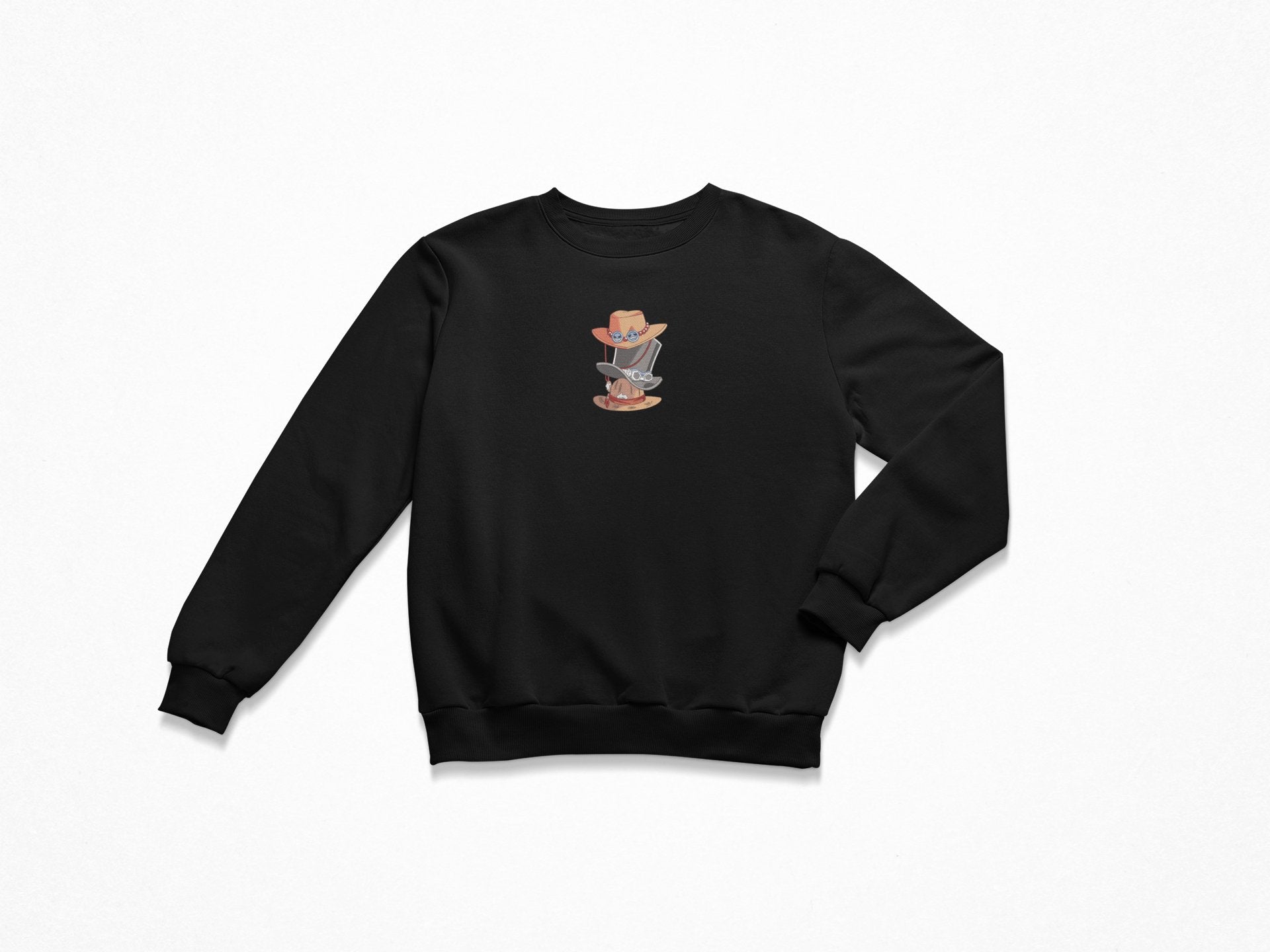 Chapeaux Luffy/Sabo/Ace | One Piece | Hoodie/Sweat brodé - Sowelldesign