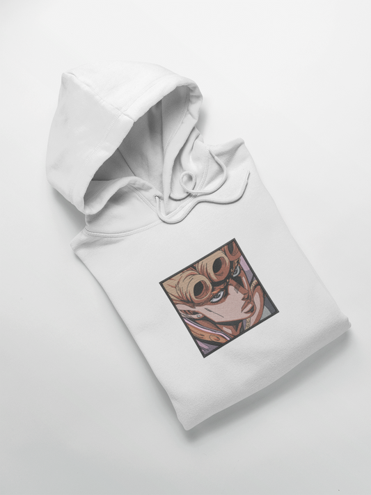 Portrait Giorno Giovanna | JoJo's Bizarre Adventure | Hoodie/Sweat brodé