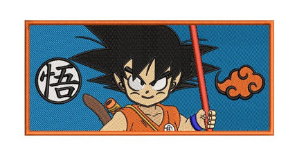 Portrait Little Goku | Dragon Ball Z | Hoodie/Sweat brodé - Sowelldesign