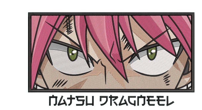 Portrait Natsu Dragneel | Fairy Tail | Hoodie/Sweat brodé - Sowelldesign