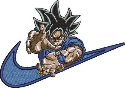 San Goku Bleu | Dragon Ball Z | Hoodie/Sweat brodé - Sowelldesign