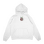 Sweat capuche blanc unisexe brodé avec un design inspiré de nico robin (One Piece), style anime japonais tendance