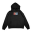 Sweat sweat capuche noir unisexe brodé avec un design inspiré de Luffy (One Piece), style anime japonais tendance