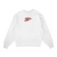 Sweat col rond blanc unisexe brodé avec un design inspiré de Don Quijote doflamingo (One Piece), style anime japonais tendance