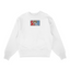 Sweat sweat col rond blanc unisexe brodé avec un design inspiré de Luffy (One Piece), style anime japonais tendance