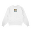 Sweat col rond blanc unisexe brodé avec un design inspiré de nami (One Piece), style anime japonais tendance
