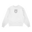 Sweat col rond blanc unisexe brodé avec un design inspiré de Trafalgar (One Piece), style anime japonais tendance