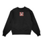 Sweat sweat col rond noir unisexe brodé avec un design inspiré de barbe blanche (One Piece), style anime japonais tendance